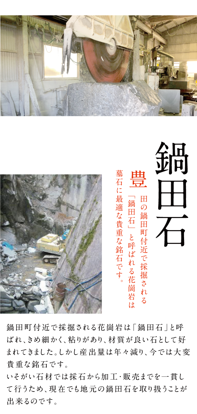 鍋田石